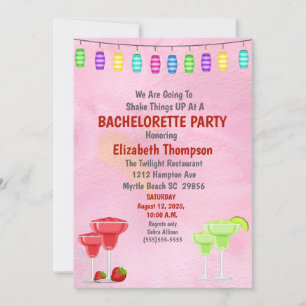 Cocktail Bachelorette Bridal Party Invitation