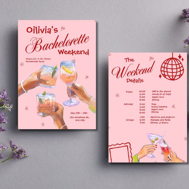  Cocktail Bachelorette Party  Invitation (Creator Uploaded)