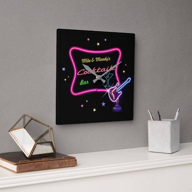 Cocktail-Bar Wall Clock (Office)