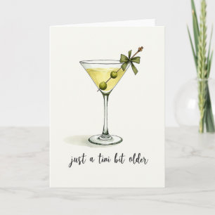 Cocktail Birthday Illustration Card