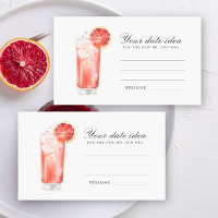Cocktail Bridal Shower - Date night ideas