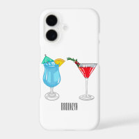 Cocktail cartoon illustration