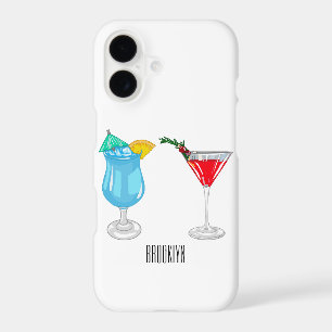 Cocktail cartoon illustration