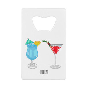 Cocktail cartoon illustration