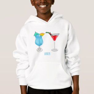 Cocktail cartoon illustration