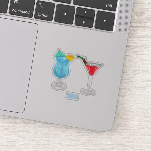 Cocktail cartoon illustration
