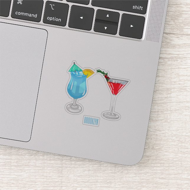 Cocktail cartoon illustration (Detail)