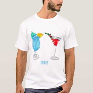 Cocktail cartoon illustration T-Shirt