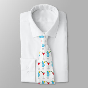 Cocktail cartoon illustration tie