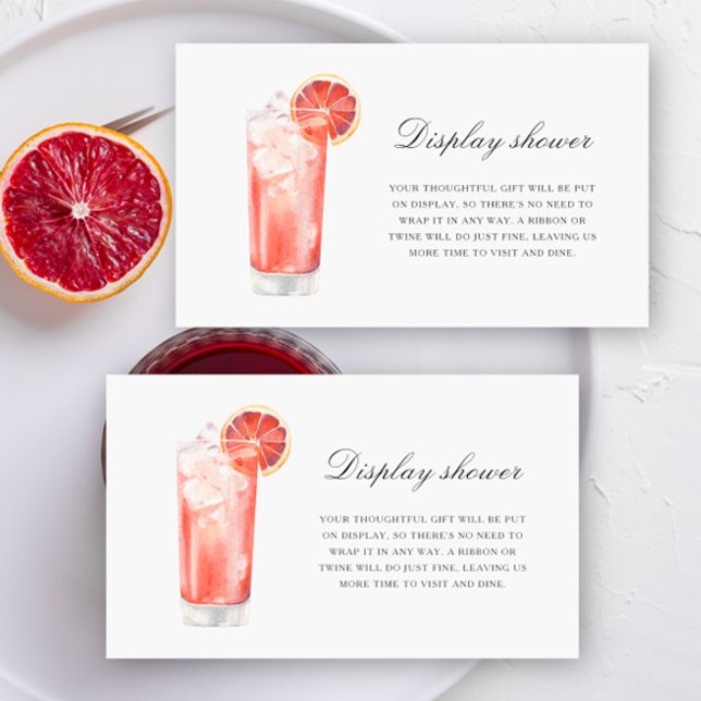 Cocktail Citrus - Display shower  Enclosure Card (Creator Uploaded)