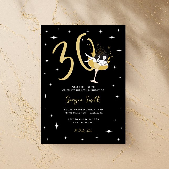 Cocktail Dirty Thirty Adult 30th Birthday Party Invitation (Creator Uploaded)