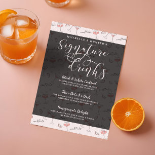 Cocktail Drink & Glasses Signature Cocktail Drinks Menu