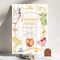 Cocktail Drinks Summer Soiree Invitation