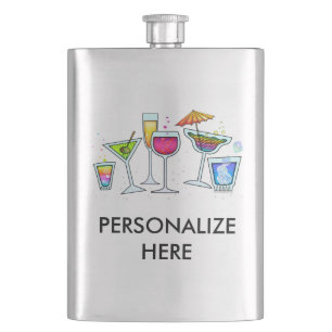 COCKTAIL FLASK - COCKTAIL GLASSES
