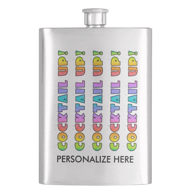 COCKTAIL FLASK - COCKTAIL UP! (Front)