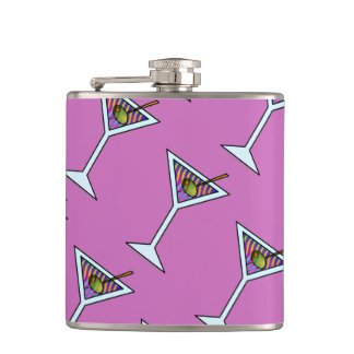 COCKTAIL FLASK - MARTINI GLASS