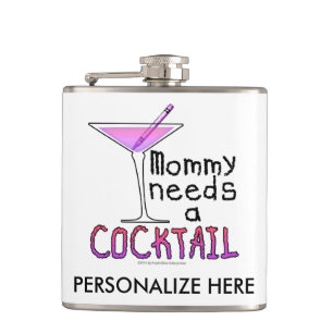 COCKTAIL FLASK - Mummy Needs a COCKTAIL!