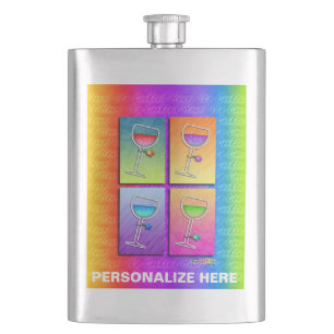 COCKTAIL FLASK - POP ART WINE