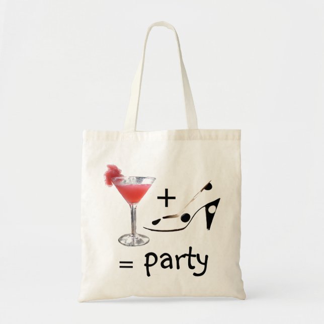 Cocktail Formula for Party Fun Tote Bag (Front)