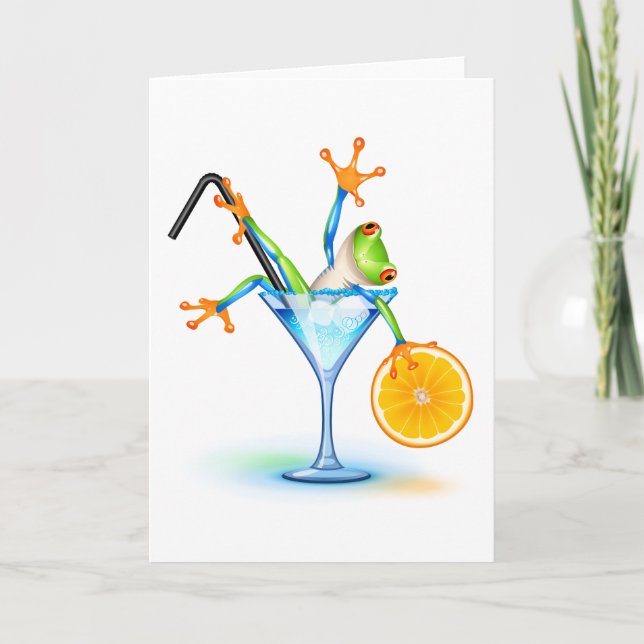 Cocktail Frog Card (Front)
