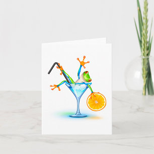 Cocktail Frog Card