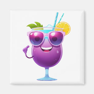 Cocktail Fun Cheerful Vacation Tropical Drink Cool Magnet