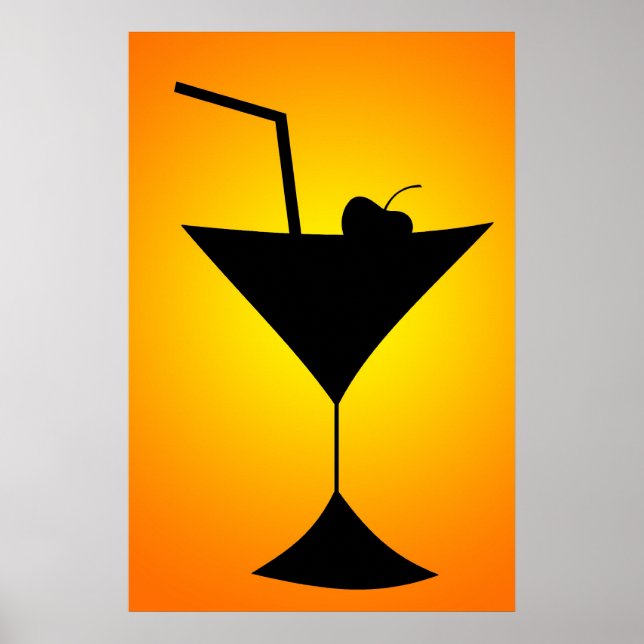 Cocktail Glass Poster (Front)