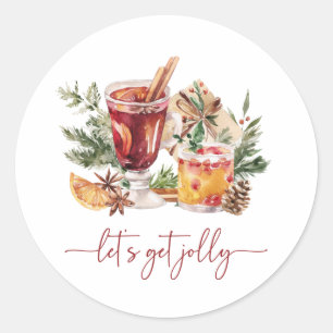 Cocktail Holiday Stickers