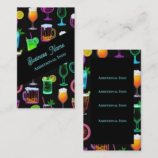 Cocktail Hour Business Card (Front/Back)