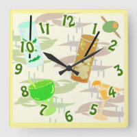Cocktail Hour Fun Beverage Pattern Art