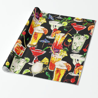 Cocktail Hour in the Tropics Wrapping Paper