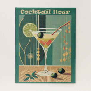 Cocktail Hour Mid Century Design Jigsaw Puzzle