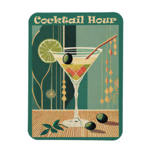 Cocktail Hour Mid Century Design Magnet