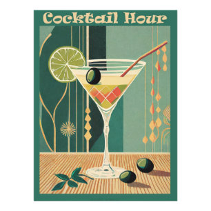 Cocktail Hour Mid Century Modern Martini Photo Print