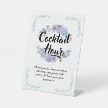 Cocktail Hour Wedding Sign