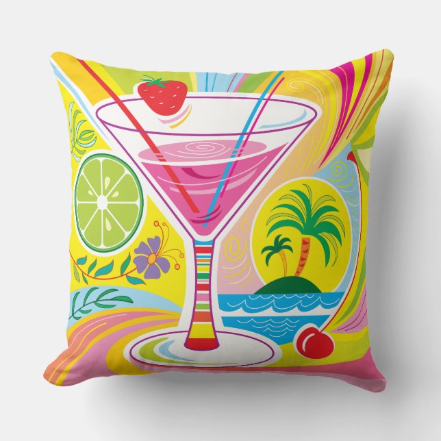 Cocktail Island Cushion (Front)