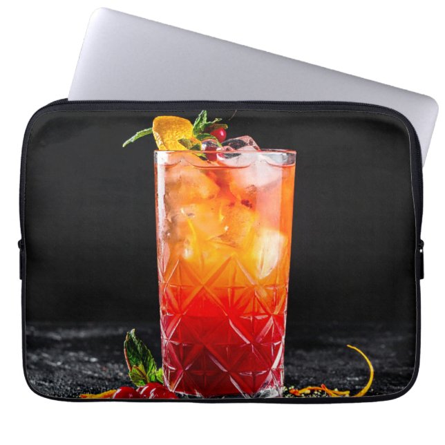 cocktail laptop sleeve (Front)
