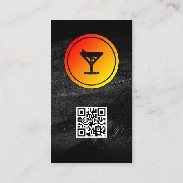 Cocktail Logo | Restaurant | Bar Business Card (Front)