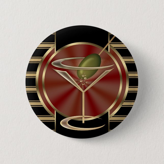 Cocktail Lounge 6 Cm Round Badge (Front)