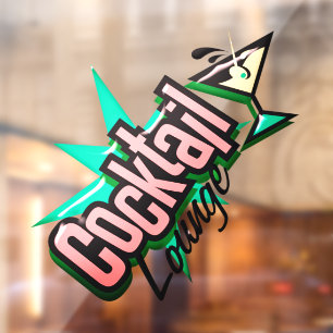 Cocktail lounge martini retro mid century bar 