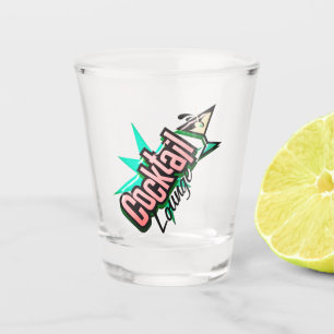 Cocktail lounge martini vintage mid century bar shot glass