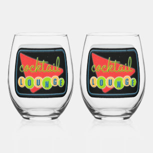 Cocktail Lounge Stemless Wine Glasses