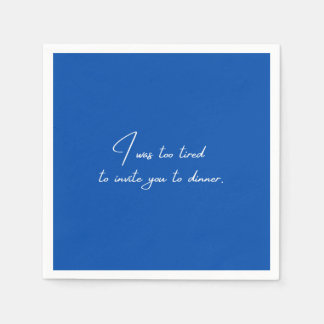 Cocktail napkin funny blue party