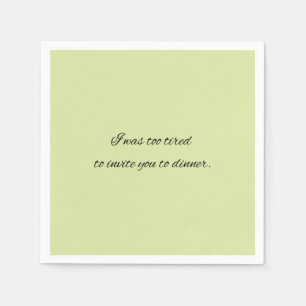 Cocktail napkin funny lime green party