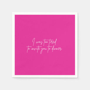 Cocktail napkin funny pink party