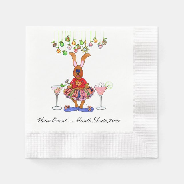 Cocktail Napkins For All Of Your Holiday Events (Front)