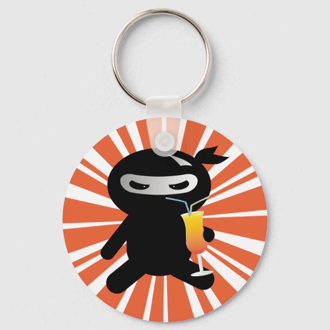 Cocktail Ninja Key Ring (Front)
