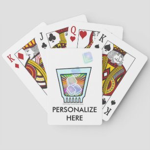 COCKTAIL - OLD FASHIONED - ROCKS GLASS PLAYING CARDS