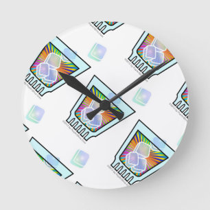 COCKTAIL - OLD FASHIONED - ROCKS GLASS ROUND CLOCK