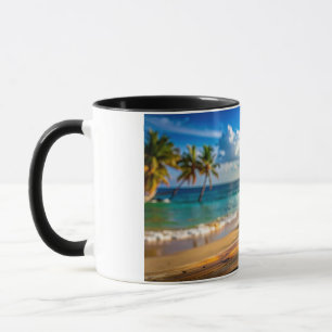 Cocktail on beach mug
